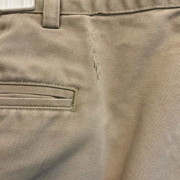 Polo Ralph Lauren Polo Chino Pants Mens 35x30 (Hemmed) Khaki Tan Pleated Cotton - Picture 3 of 10